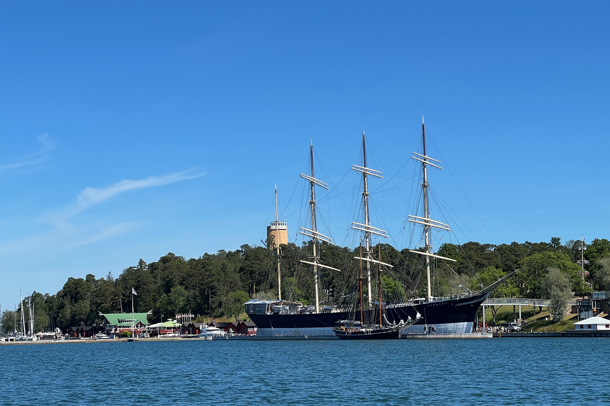 Die Pommern im Hafen von Mariehamn